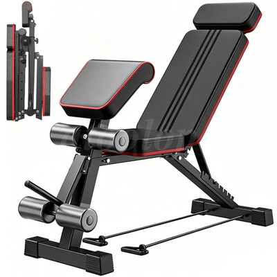 Foldable Dumbbell Bench Weight Training Fitness Incline Bench Adjustable Workout