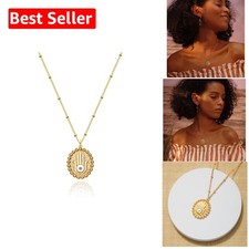 Dainty 14K Gold Evil Eye Necklace - Handmade Jewelry with Adjustable Chain