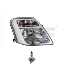 Scheinwerfer rechts inkl. OSRAM Lampen H4 mit LWR Motor für Citroën C2 JM_