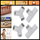 4pcs Baby Playpen T Connector - T-Shaped Joint & 3-Way Parts for Play Yard Setup