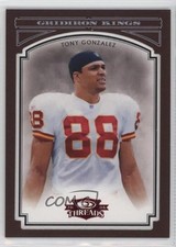 2006 Donruss Threads Pro Gridiron Kings Red Framed 92/100 Tony Gonzalez HOF y0i