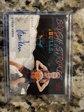 2023-24 Panini Court Kings Steve Kerr /49 Ruby Brush Strokes Auto