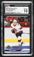 2023-24 Upper Deck Series 1 Young Guns Ridly Greig #212 CGC 10 Gem Mint 10ft
