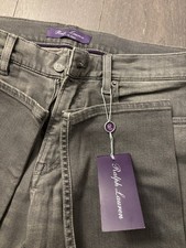  795 Ralph Lauren Purple Label Skinny Fit Light Grey Stretch Denim Jeans Pant 32