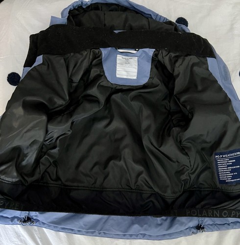 Polarn O Pyret Weather Pro Snowy Waterproof Padded Rain Coat Ski Jacket Blue 5-6 - Picture 6 of 10
