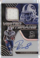 2020 Panini Spectra Vested Veterans Auto 57/99 Devin Singletary #VV-DS Auto wq8