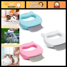 3-Pack Pet Hair Removal Comb Set - Soft Deshedding Brush for Cats, Dogs & Bunnie