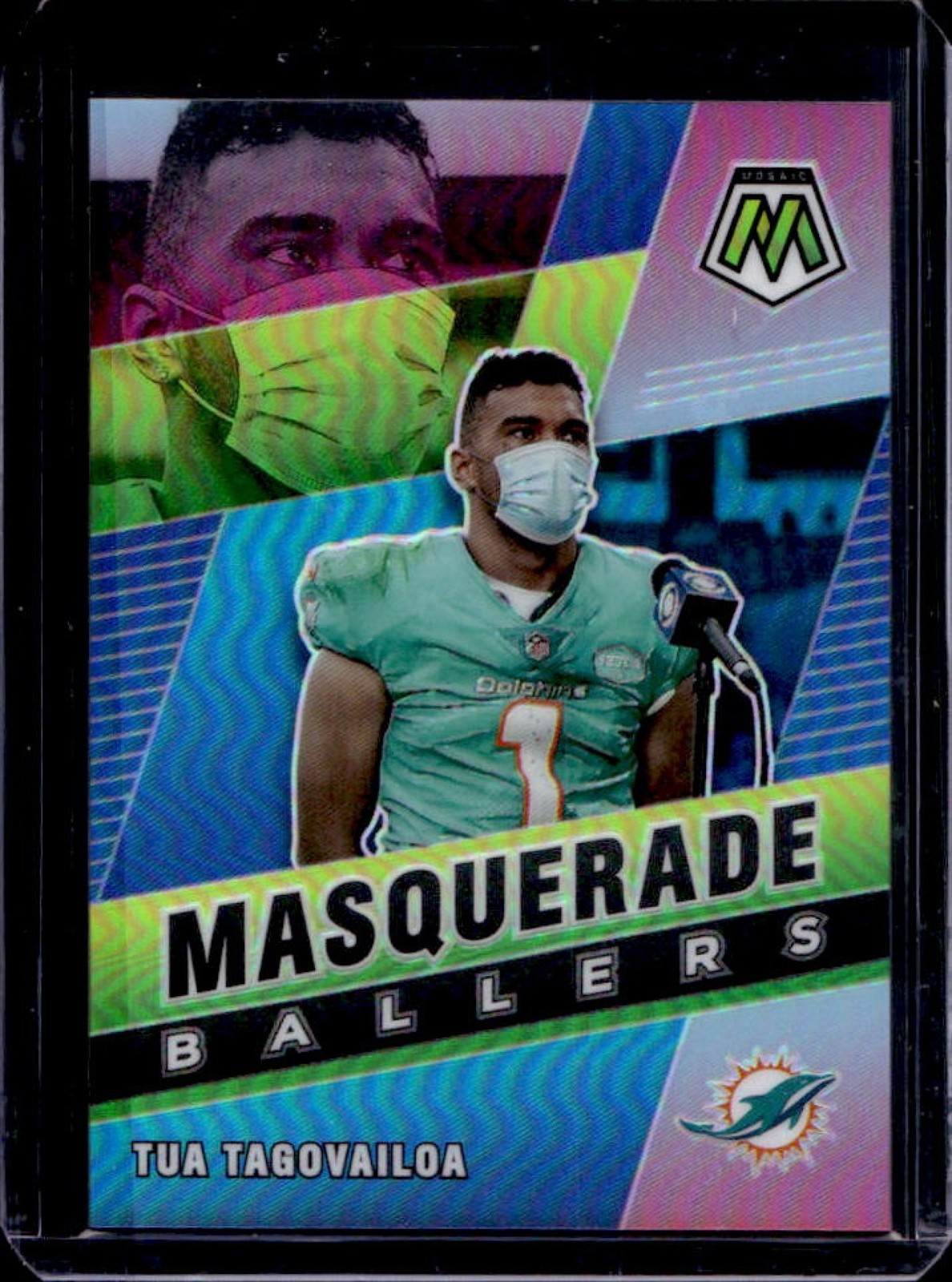 2021 Mosaic Tua Tagovailoa Masquerade Ballers #MB-30 Dolphins