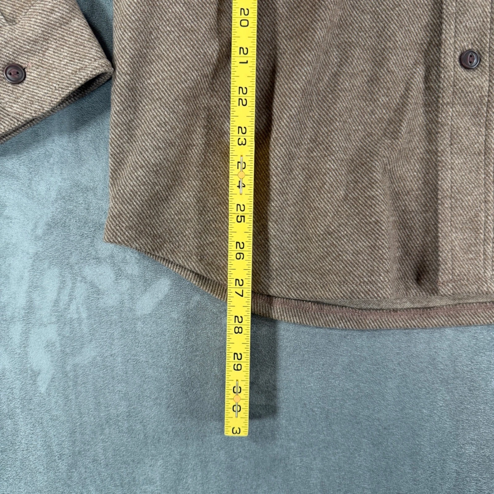$120 NEW J.Crew Mens Medium Brown Diagonal Twill Button Down Shirt Medium Jacket image 8