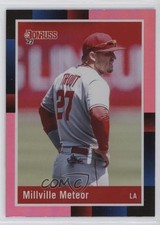 2022 Donruss Retro 1988 Variation Holo Pink Mike Trout (Millville Meteor) 15t1