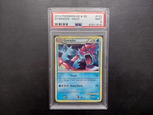 Shiny Gyarados 123/123 Ultra Rare Heart Gold Soul Silver Base Set Red PSA 9