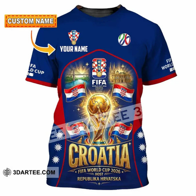#ad Unisex 3D Shirt Custom Croatia World Cup 2026 Shirt VK13805 $19.99