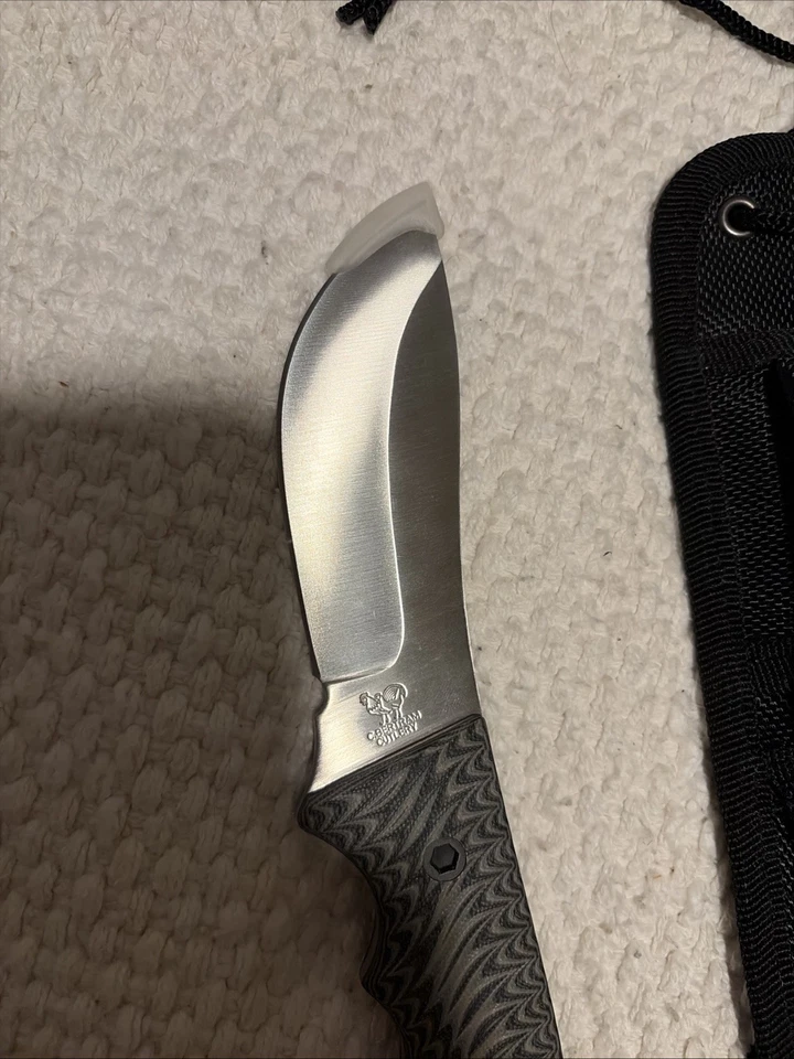 "Nuevo cuchillo táctico verde de alta resistencia con funda hoja de 4"" cubiertos de escarcha" Foto 2 de 4