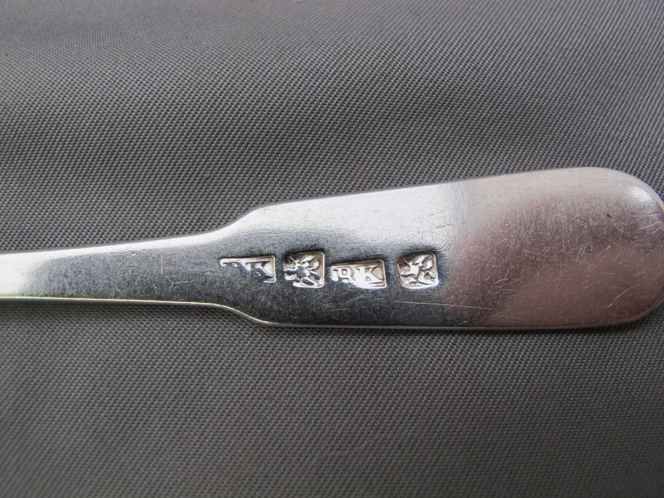 CUCHARADITA FINA PROVINCIAL ESCOCESA PLATA CONCHA DE VIOLÍN-Robert KEAY-PERTH Foto 4 de 4