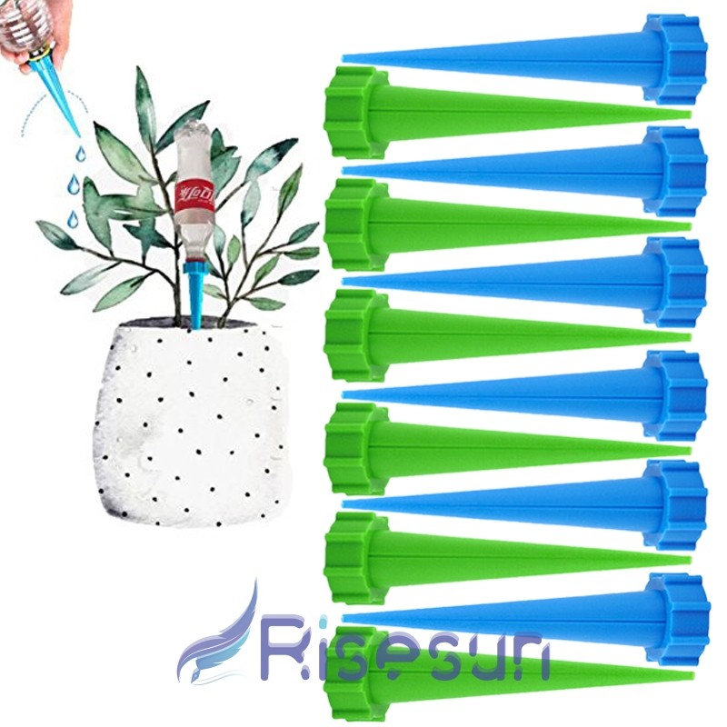 12 Packs Plant Self Watering Spikes Automatic Waterer Devices Bottle Irrigation
