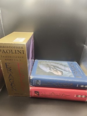 Christopher Paolini Box Set  1 &2 Eragon Eldest Slipcase 1st Edition Books