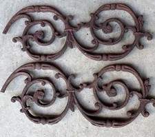 antique Large cast iron architectural salvage Set wall corbels bracket Sconce