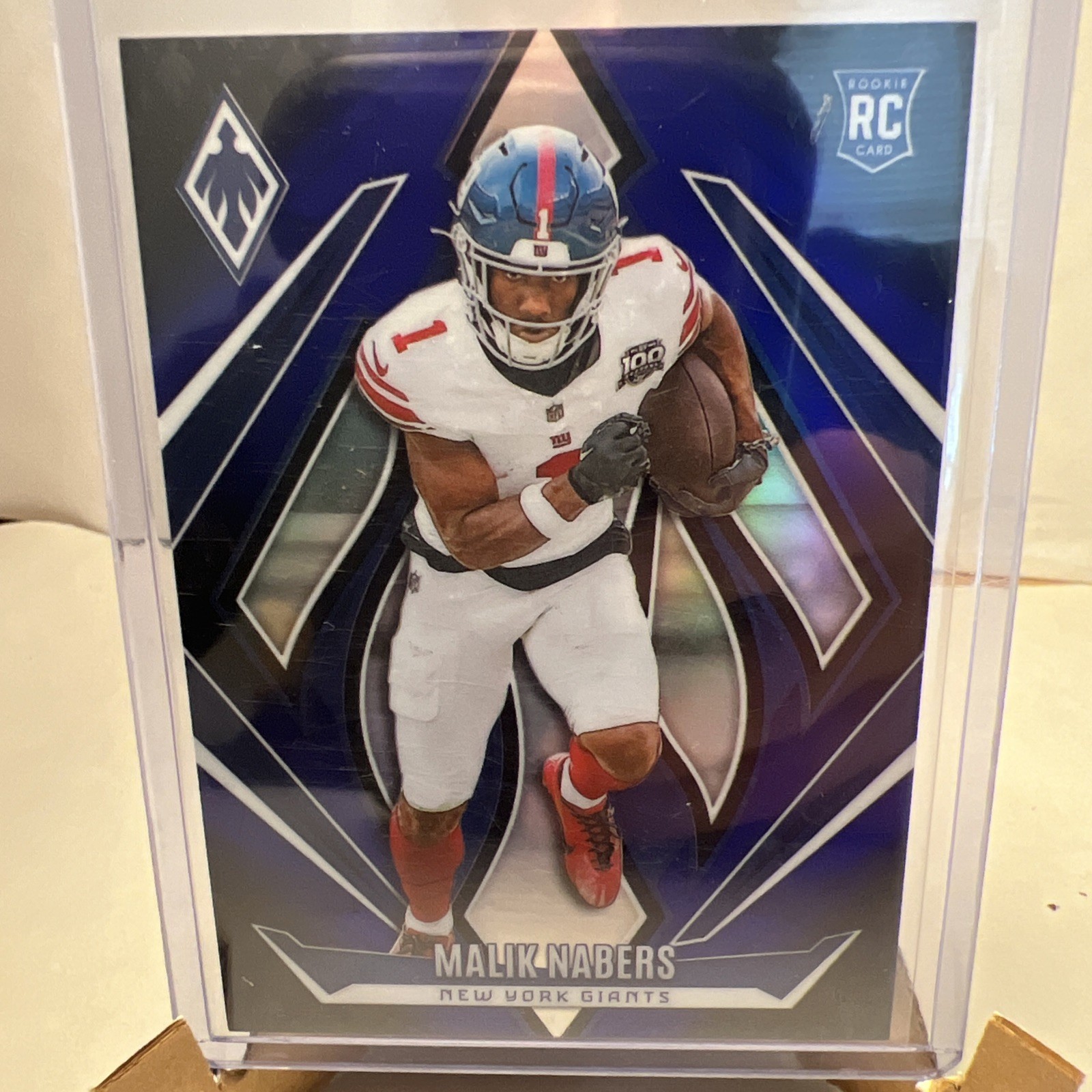 2024 Panini Phoenix - Rookies Malik Nabers #221 Blue Fade /249 (RC)