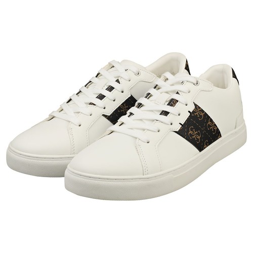 Zapatillas informales Guess Fm7toiell12 para hombre en blanco marrón - Imagen 8 de 8