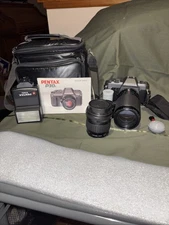 Pentax P30T 35 mm Black Film Camera With Lens And Case