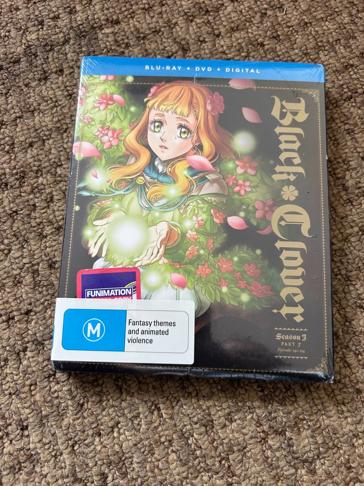 BLACK CLOVER SEASON 3 PART 5 (EPS 142-153) (DVD/BLU-RAY COMBO - Region B Blu Ray