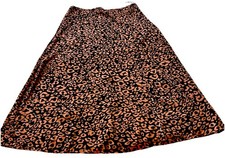 A Line Skirt With Side Zip and Side Split Size Medium