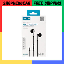 HIFI Bass Stereo Wired Earbuds Headset In-Ear Earphone Headphone USB-C Earbuds