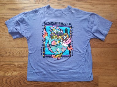 Vintage Quicksilver T Shirt Large Purple Port Douglas Australia 1994 Bonkers