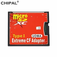 Micro SD SDHC to Compact Flash CF 1 Type I Card Adapter Converter 16GB 32GB 64GB