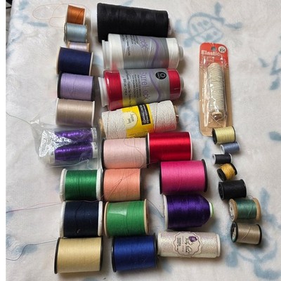 Sewing Thread Lot Coats SureLock Overlock Sulky Metallic Pretty Punch Bead Landi