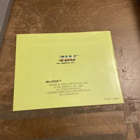 Millipede w/Manual NES Nintendo