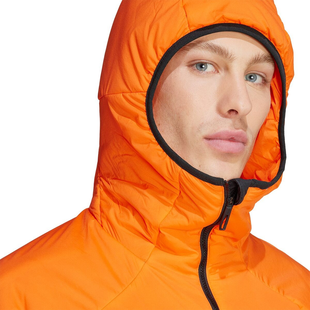 Adidas Terrex TRK Prima Hooded Waterproof Jacket Size M Orange