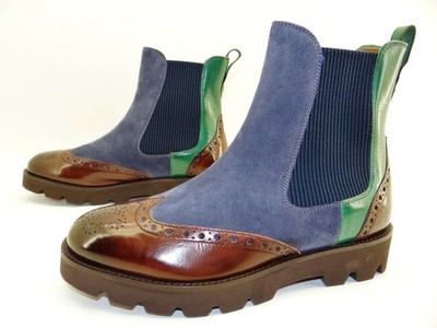 Melvin & Hamilton Jade 8 Chelsea Plateau Boots Stiefelette Schuhe  Leder Gr.38