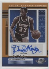 2021 Contenders Optic Legendary Orange Prizm 19/25 David Thompson Auto HOF pe8