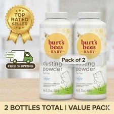 Burt's Bees Baby Dusting Powder, Talc-Free, 7.5 Ounces Pack of 2