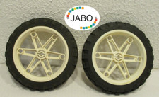 (F8 / 3) 2 Lego Technik Technic roue roues pneus avec jante 81,6 x 15 moto