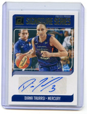 2019 Panini Donruss WNBA DIANA TAURASI Gold Press Proof Signatures Auto /99