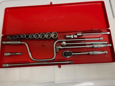 Vintage Snap-on Underline 38 General Service Socket Set With Metal Case