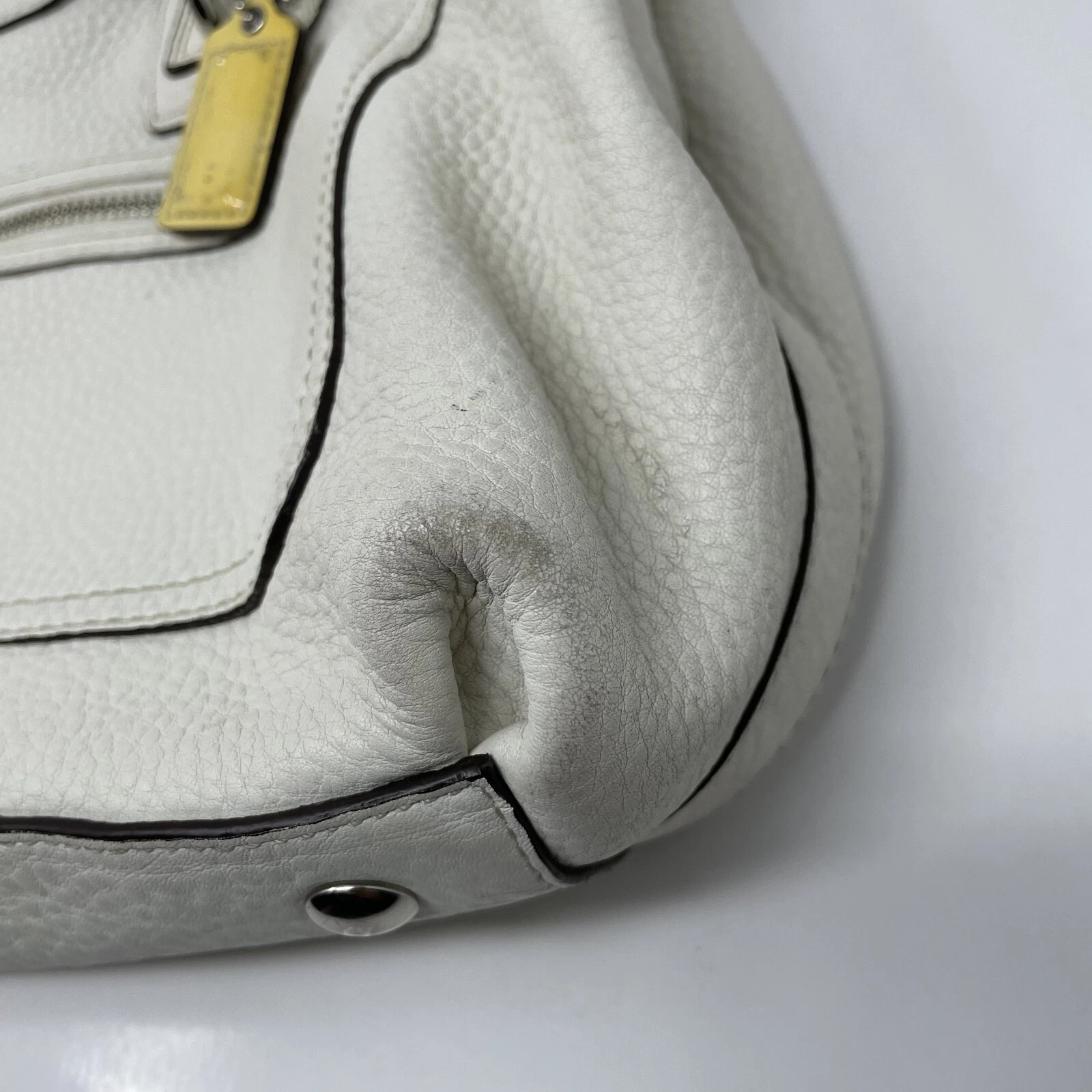 Coach F14682 Penelope borsa a tracolla in pelle di gesso con tasche