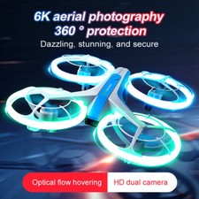 Drone 4DRC V33 WIFI FPV 6K HD doppia fotocamera quadricottero giocattolo tenuta altitudine luce LED
