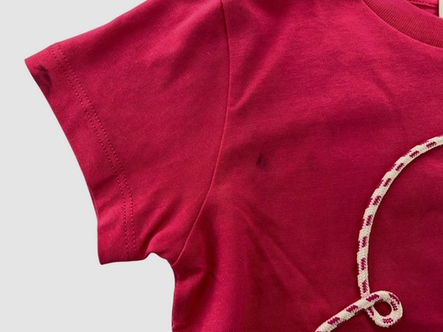 Moncler Kid's Girl's Pink Round-Neck Logo-Print Cotton T-Shirt Size 6 - Picture 4 of 5