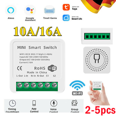 Tuya MINI Wireless Wifi/ Zigbee Smart Switch Timer Switches For Alexa & Google