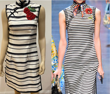 NWT DOLCE&GABBANA SILK FLORAL EMBROIDERY DRESS IT42 US6 $3700