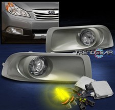 For 2010-2012 Subaru Outback Bumper Driving Fog Light Chrome W3000k Hidharness