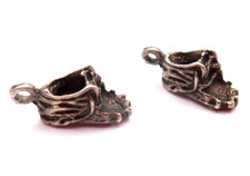Shoes Sterling Silver 925 Baby Moccasin EUC 1.8g Charm Pendant 1/2