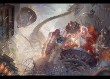 Anime girls 2012 fantasy girl CCG Gaming Mat Desk