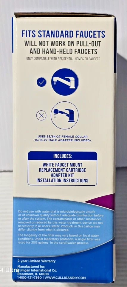 Culligan Premium Faucet Mount Filter System CFM-300WH - White - Image 4 of 4