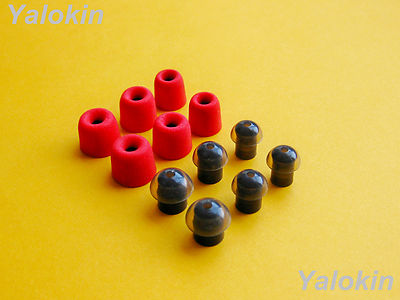 12 Eartips for Skullcandy Push Active Sesh Dime 2 1 -Memory & Noise Iso (RD-BNM)