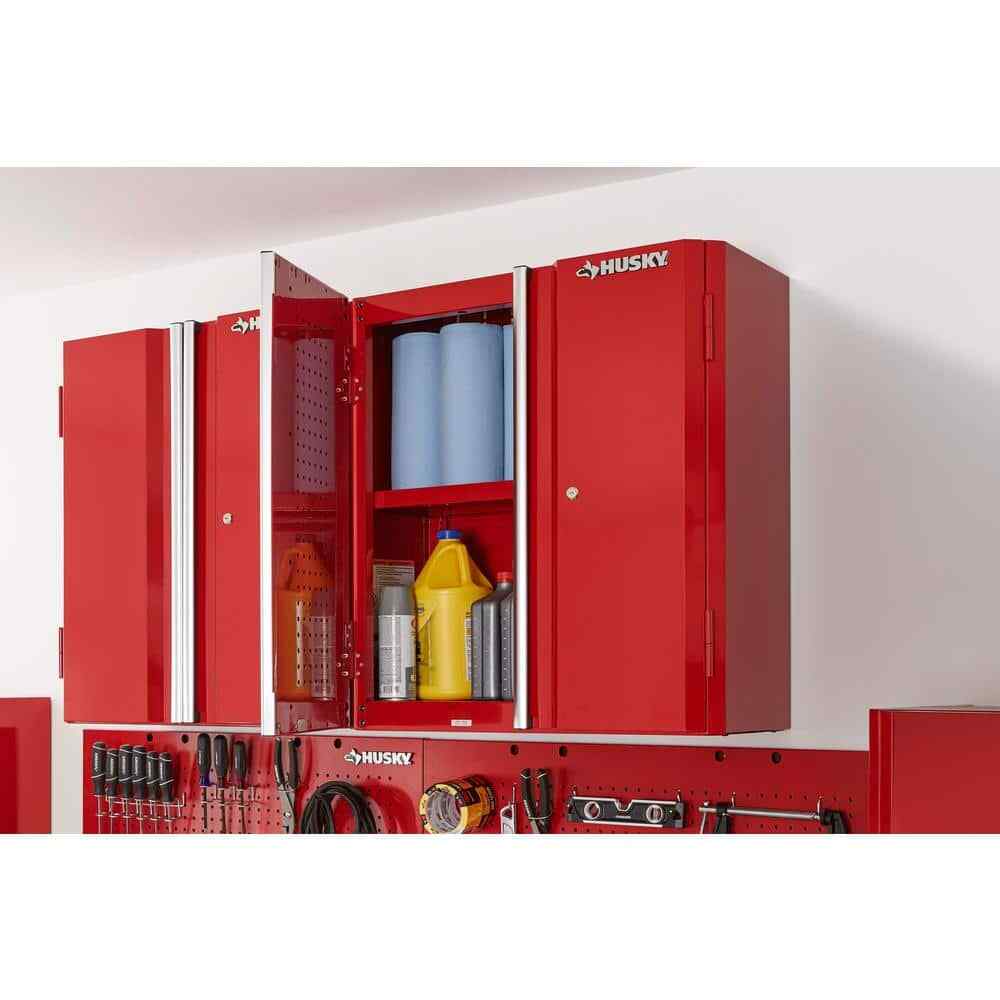 Husky 29 in. H x 28 in W x 12 in D Steel Garage Lockable Modern