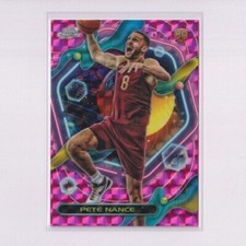 2023-24 Topps Chrome Cosmic Pink Galaxy Refractor #200 Pete Nance RC Rookie